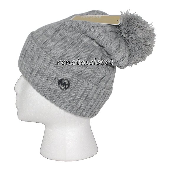 MICHAEL Michael Kors Pom-pom Knit Beanie Hat NWT/NIP main image 5
